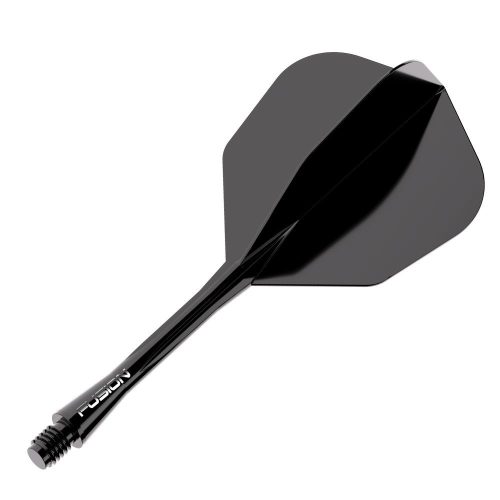 Winmau Fusion Neon černé, No6 letky a střední násadky