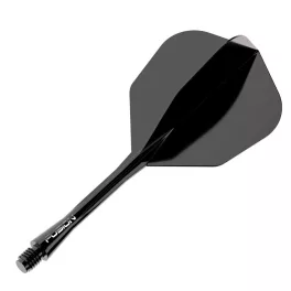 Winmau Fusion černé, No6 letky a dlouhé násadky