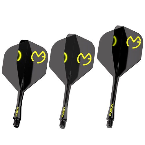 Winmau Fusion MvG Pac Man, No2 letky a krátké násadky