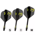 Winmau Fusion MvG Pac Man, No2 letky a dlouhé násadky