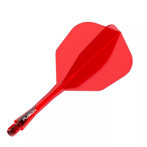 Letky a násadky v jednom Winmau Fusion červené, No6 letky a střední násadky