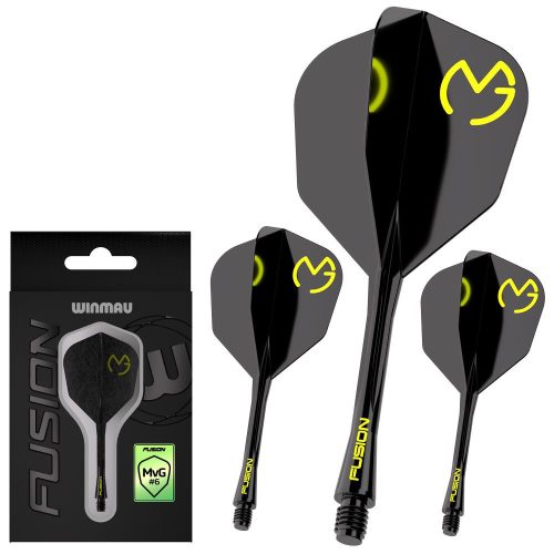 Winmau Fusion MvG Pac Man, No6 letky a krátké násadky