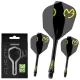 Winmau Fusion MvG Pac Man, No6 letky a střední násadky