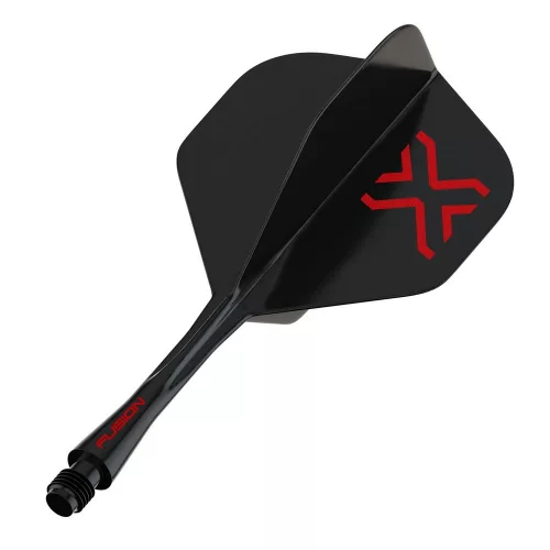 Winmau Fusion Blade X černé integrované letky No2 a střední násadky