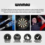 Winmau Fusion Blade X černé integrované letky No2 a střední násadky