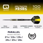 Šipky steel Harrows Chizzy 22g QP 90% wolfram