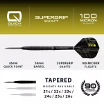 Šipky steel Harrows NX90 Black Edition 21g QP 90% wolfram