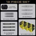 Šipky steel Harrows NX90 Bomb 21g QP 90% wolfram