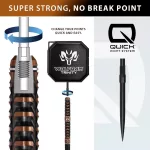 Šipky steel Harrows Wolfram Trinity 22g QP 97% wolfram