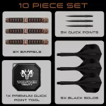 Šipky steel Harrows Wolfram Trinity 25g QP 97% wolfram