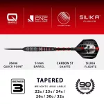 Šipky steel Harrows Ryan Searle Series 3 24g Quick Point 90% wolfram
