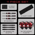 Šipky steel Harrows Heavy Metal 24g brass