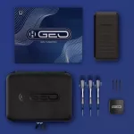 Šipky steel Harrows Geo Parallel 23g Quick Point 90% wolfram