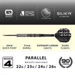 Šipky steel Harrows Chizzy Series 4 26g Quick Point 90% wolfram