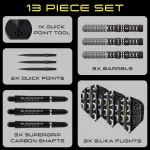 Šipky steel Harrows Chizzy Series 4 26g Quick Point 90% wolfram