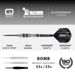 Šipky steel Harrows Supergrip Bomb 23g QP 90% wolfram