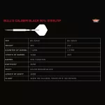 Šipky steel Bull's Caliber Black 24g, 90% wolfram