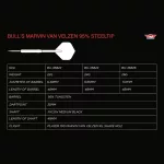 Šipky steel Bull's Marvin van Velzen 24g 95% wolfram