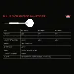 Šipky steel Bull's Florian Preis 23g 90% wolfram