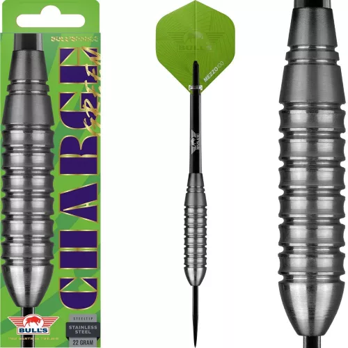 Šipky steel Bull's Charge zelené 22g nerez