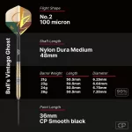 Šipky steel Bull's Vintago Ghost 21g CP 90% wolfram