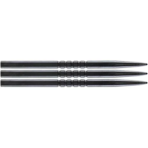 Hroty na šipky Bull's steel Ringed Grip, 45mm, černé - 3ks