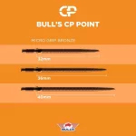 Náhradní hroty Bull's CP microgrip 36mm bronz 3ks