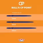 Hroty na šipky Bull's CP drážkované 40mm modré 3ks