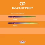Hroty na šipky Bull's CP hladké 36mm duhové 3ks