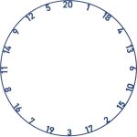 Číselník Bull's na sisalové terče matné barvy - 5ks