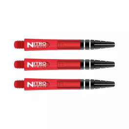 Násadky na šipky Red Dragon Nitrotech plastové červené, dlouhé