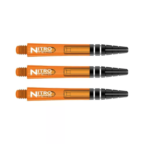 Násadky na šipky Red Dragon Nitrotech plastové oranžové, dlouhé