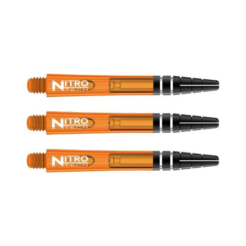Násadky na šipky Red Dragon Nitrotech plastové oranžové, dlouhé