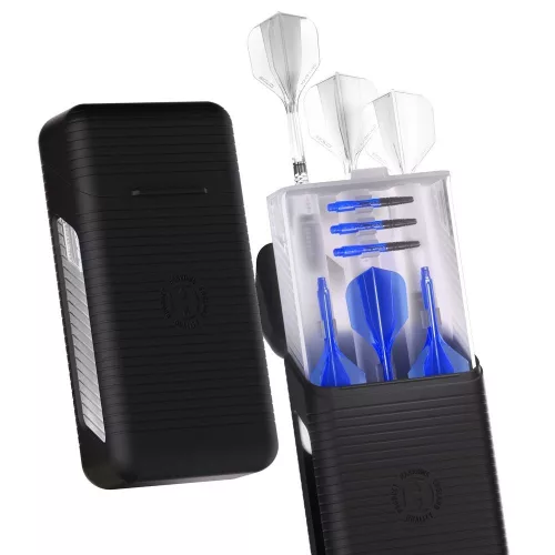 Pouzdro Harrows Vault černo-průhledné na 1 set šipek