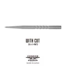 Náhradní hroty do steel šipek Condor Break Point, drážkované, stříbrné, 42mm - 3ks