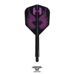 Letky na šipky Condor AXE Flap Wings černé, Small letky a midi násadky