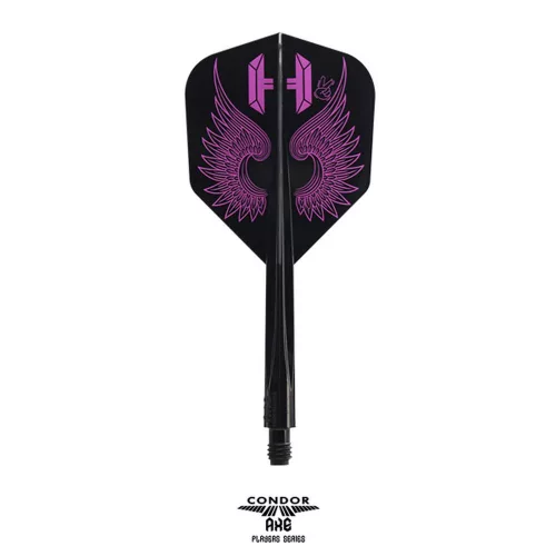 Letky na šipky Condor AXE Flap Wings černé, Small letky a midi násadky