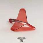 Condor AXE 120 průhledné červené, standardní letky a střední násadky 24mm