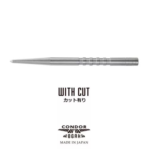 Hroty na steel šipky Condor Beak Point drážkované stříbrné 50mm, 3ks
