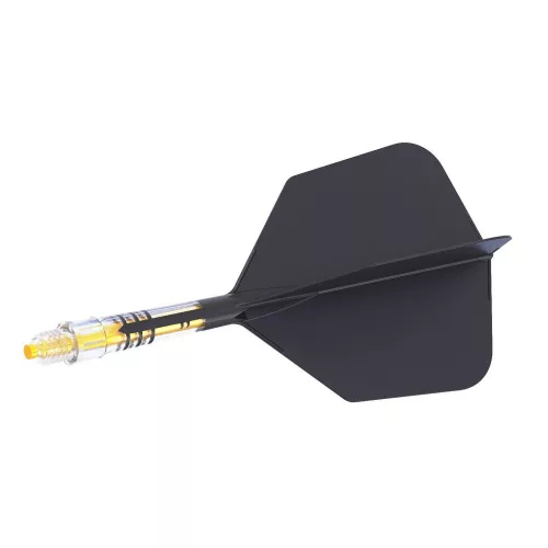 Cuesoul ROST T19 černo-žluté, Big Wing letky, carbon násadky velikost 2