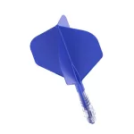 Cuesoul ROST T19 modro-průhledné, No2 letky, carbon násadky velikost 1