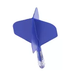Cuesoul ROST T19 modro-průhledné, No2 letky, carbon násadky velikost 2