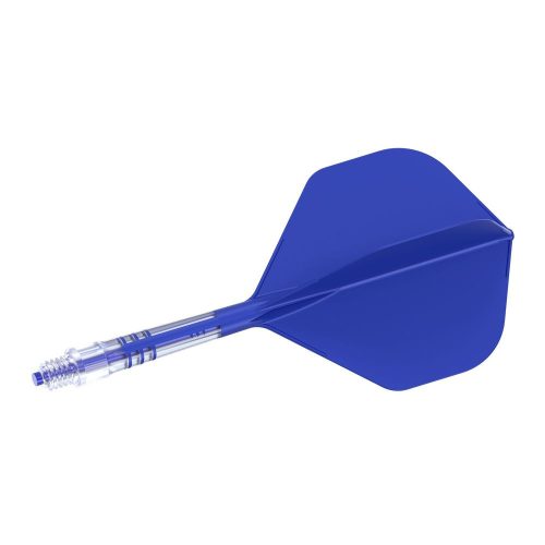 Cuesoul ROST T19 modro-průhledné, No2 letky, carbon násadky velikost 3