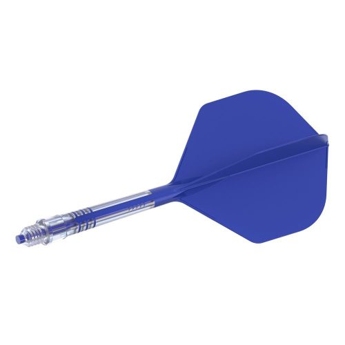 Cuesoul ROST T19 modro-průhledné, No6 letky, carbon násadky velikost 5