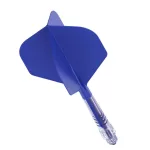 Cuesoul ROST T19 modro-průhledné, No6 letky, carbon násadky velikost 4