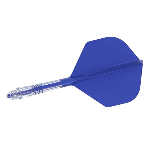 Cuesoul ROST T19 modro-průhledné, No6 letky, carbon násadky velikost 3