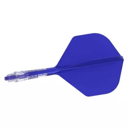Cuesoul ROST T19 modro-průhledné, No6 letky, carbon násadky velikost 1