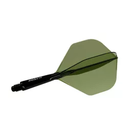 Cuesoul ROST 77 průhledné zelené, No2 letky a krátké násadky