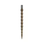Náhradní hroty na steel šipky Cuesoul Touch Point II Snake Scales šedé, 37mm - 3ks