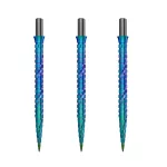 Náhradní hroty na steel šipky Cuesoul Touch Point II Slash Cut Rings barevné 37mm - 3ks